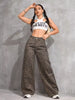 Leopard Wide Leg Jeans