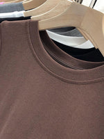 Crew Neck Short Sleeve T-Shirt - Ladyez