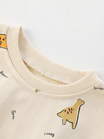 Children's Dinosaur Print Crew Neck Sweatshirt