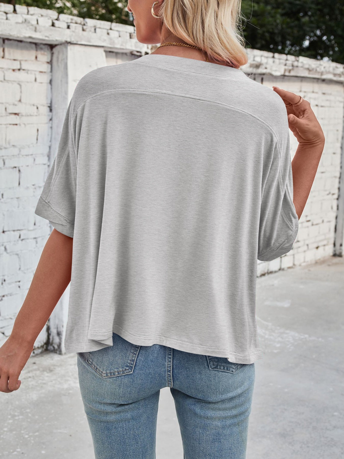 Lovelet Round Neck Half Sleeve T-Shirt - Ladyez