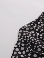 Halter Neck Polka Dot Maxi Dress