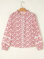 Floral Button Down Long Sleeve Shirt