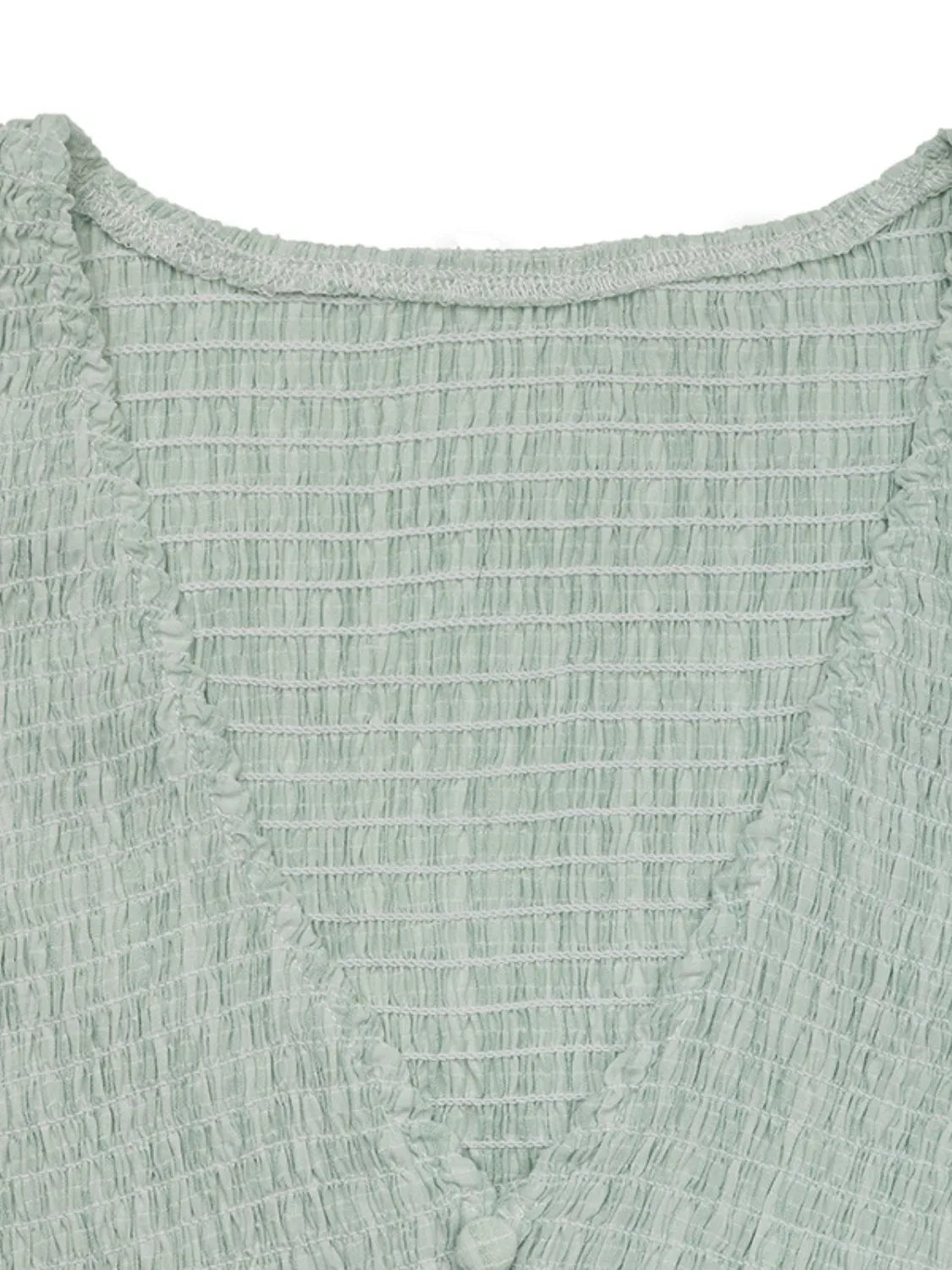 V-Neck Ruffled Cap Sleeve Dress