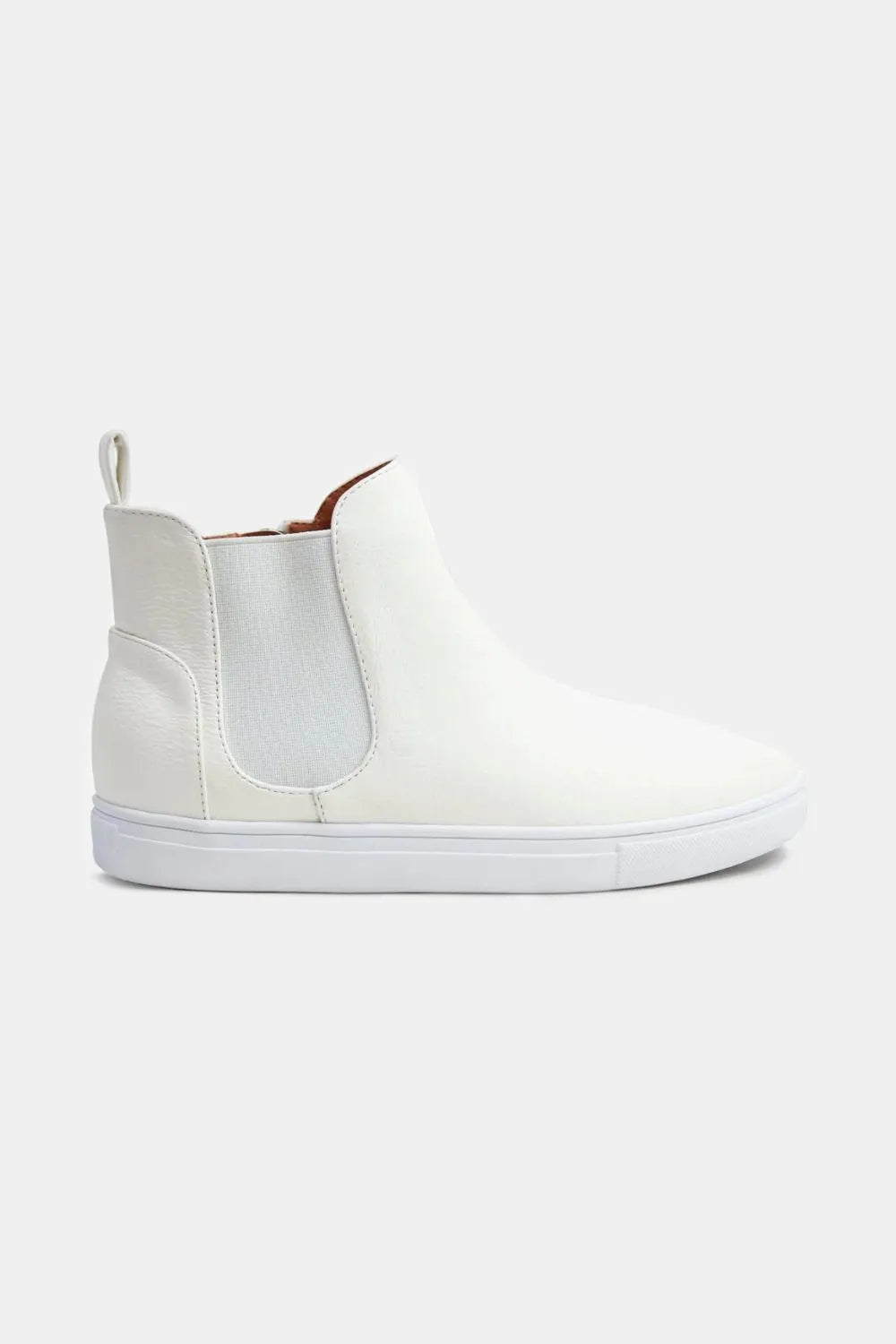 Beast Fashion Faux Suede Elastic Side Panel Sneakers - Ladyez