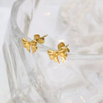 18K Gold-Plated Bow Earrings