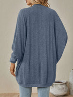 Casual Knit Open Front Cardigan