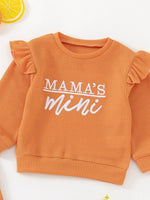 Children's Letter Ruffled Trim Top and Pants Set