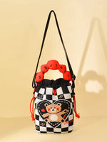 Drawstring Bucket Crossbody Bag