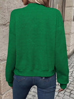 Full Size Zip Up Long Sleeve Textured Jacket Plus Size