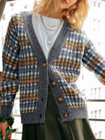 V-Neck Button Down Knit Cardigan