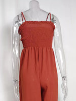 Smocked Wide Leg Jumpsuit