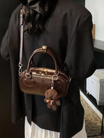 Vintage Style Crossbody Bag with Charm