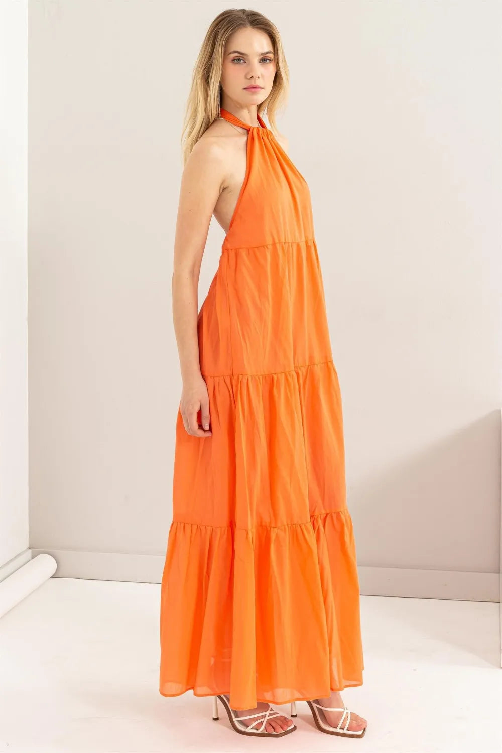HYFVE Halter Neck Cover Up Maxi Dress - Ladyez