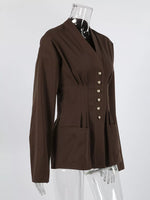 Button Down Long Sleeve Outerwear
