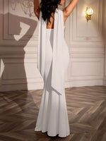 Tube Mermaid Maxi Dress with Scarf Detail