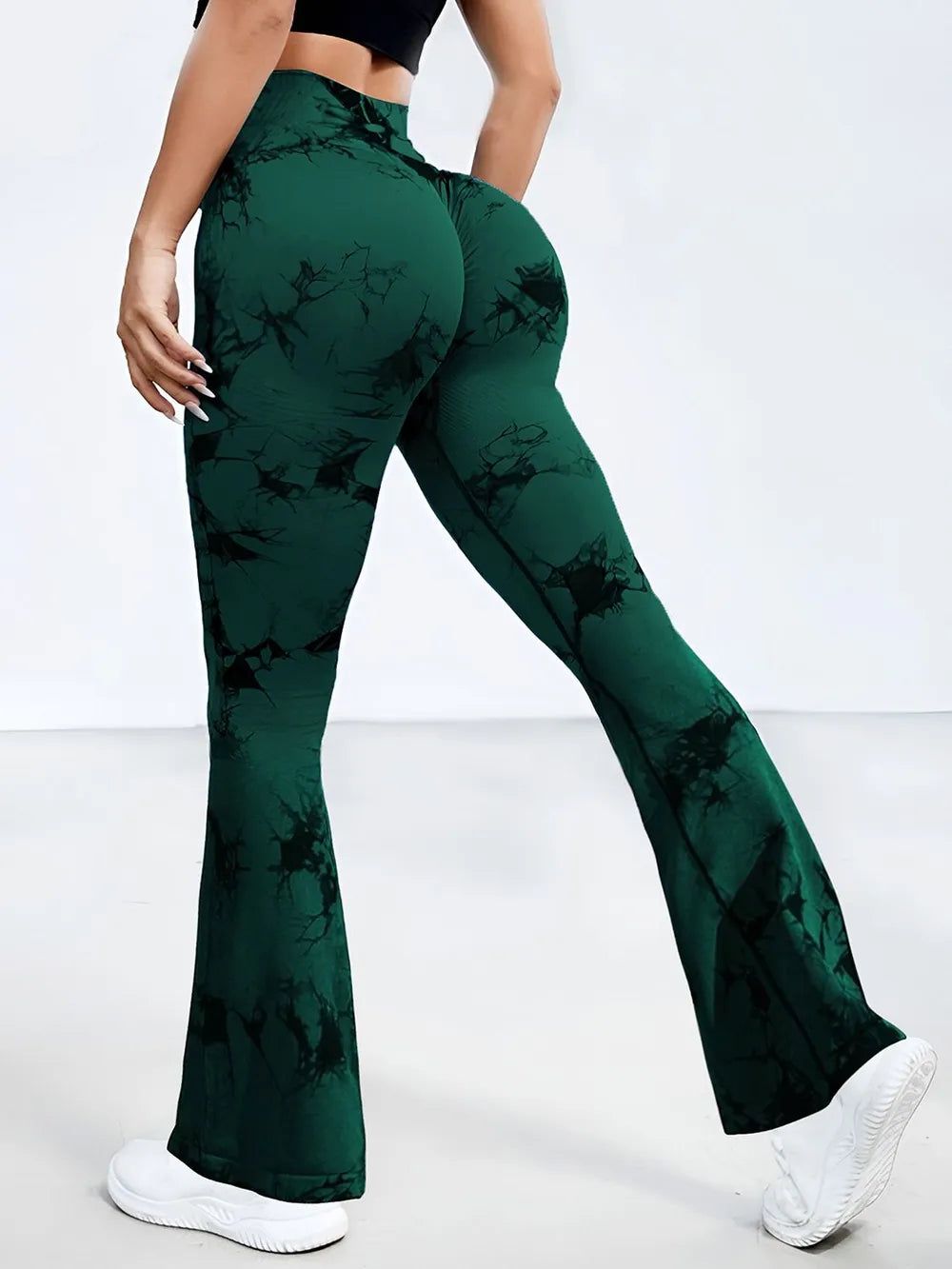 Tie-Dye High Waist Active Leggings - Ladyez