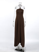 Halter Neck Split Longline Cami