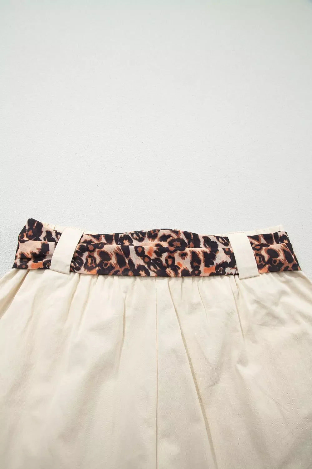 High-Waisted Pleated Shorts