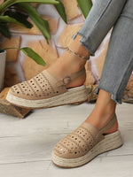 Hollow Out Platform Sandals