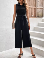 Sleeveless Wide Leg Jumpsuit