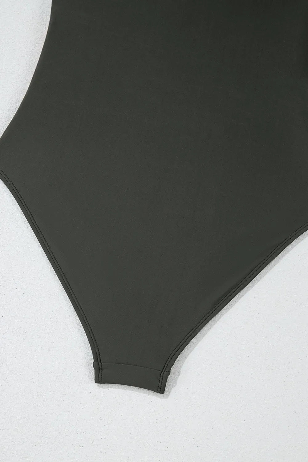 Color Block Padded Square Neck One Piece Swimsuit - Ladyez