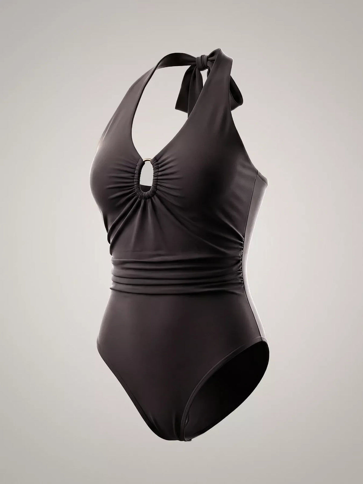 Halter Neck Ruched Bodysuit