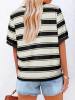 Striped Crew Neck T-Shirt