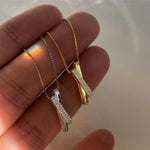 925 Sterling Silver Zircon Pendant Necklace