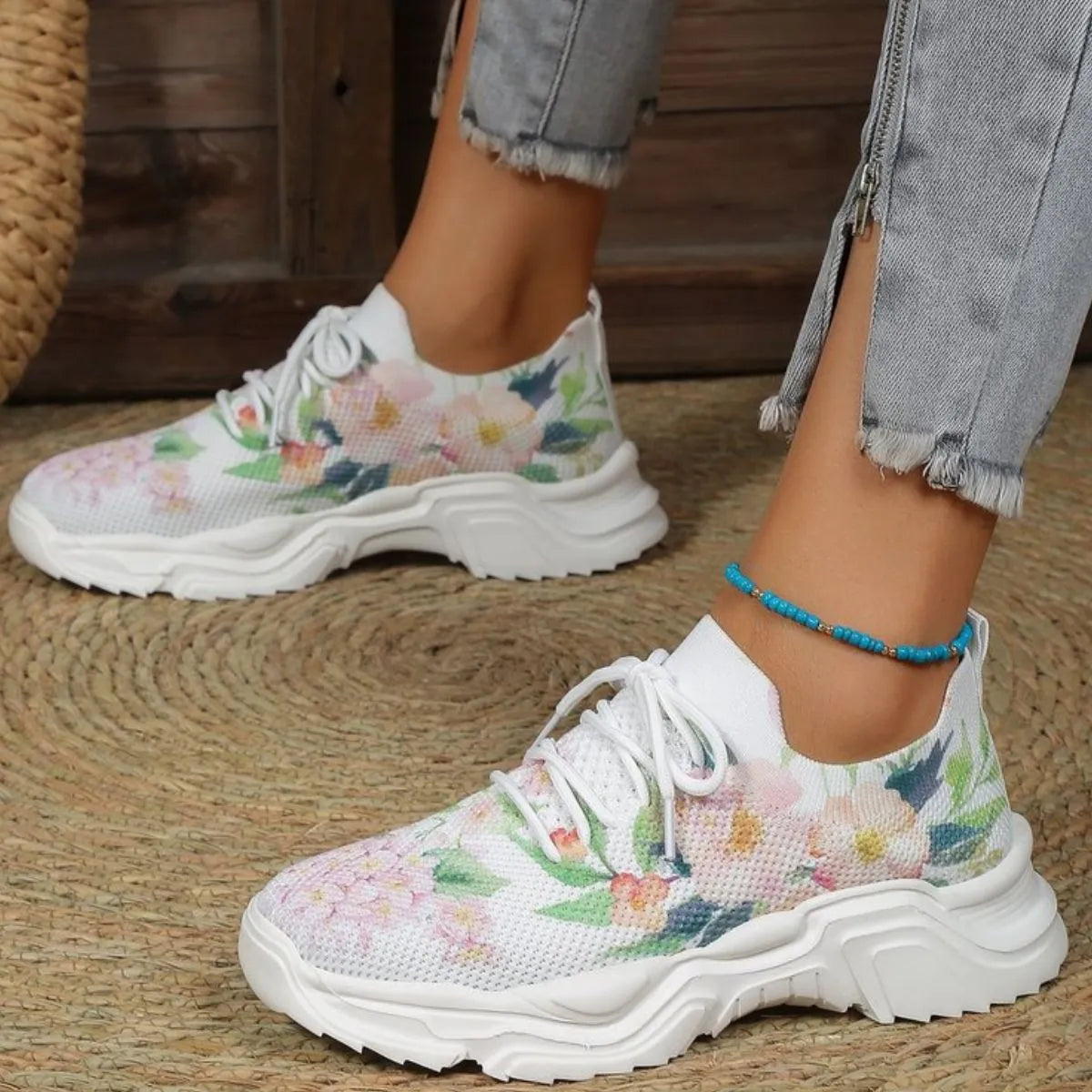 Round Toe Flats Athletic - Ladyez