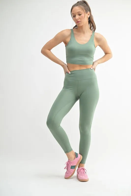 MONO B Venice Cloud Light Contour High-Waisted Leggings - Ladyez