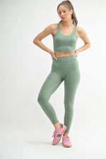 MONO B Venice Cloud Light Contour High-Waisted Leggings - Ladyez