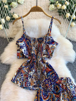 Printed Cami and Wide Leg Pants Set
