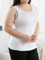 Solid Color Scoop Neck Tank Top