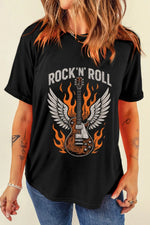 Graphic Round Neck Short Sleeve T-Shirt