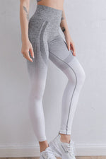 Gradient High Waist Sports Leggings - Ladyez