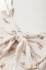 Floral Bow Back Scoop Neck Cami