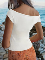Off-Shoulder Knit Top