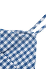 Gingham Knot Front Cami Midi Dress