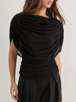 Ruched Short Sleeve Top