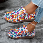 Colorful Printed Casual Loafers