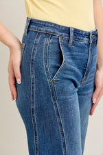 Judy Blue Full Size High Waist Wide Leg Jeans Plus Size - Ladyez