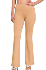 Zenana Buttery Soft Flare Leg High Waist Yoga Pants - Ladyez
