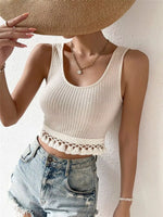 Tassel Hem Textured Tank