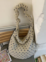 Sherpa Ruched Strap Handbag