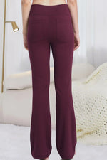Pocketed High Waist Active Pants - Ladyez