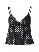 Polka Dot Lace Trim Cami