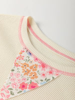 Floral Round Neck Relaxed Fit T-Shirt