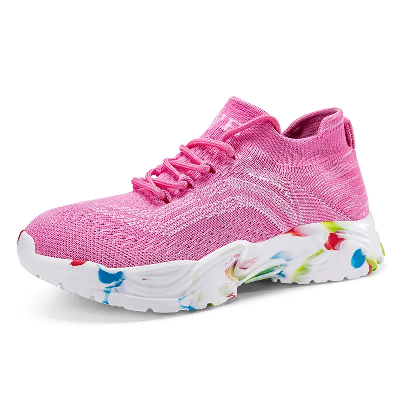 Round Toe Platform Athletic - Ladyez