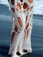 Cutout Halter Neck Cover-Up Dress