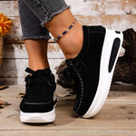 Round Toe Platform Sneakers